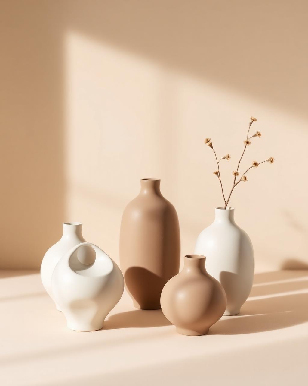 Vaso alto scultoreo